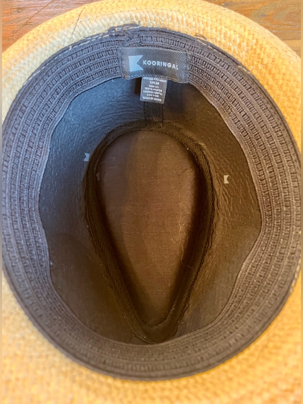 Kooringal Straw Fedora Hat - Picture 4 of 5